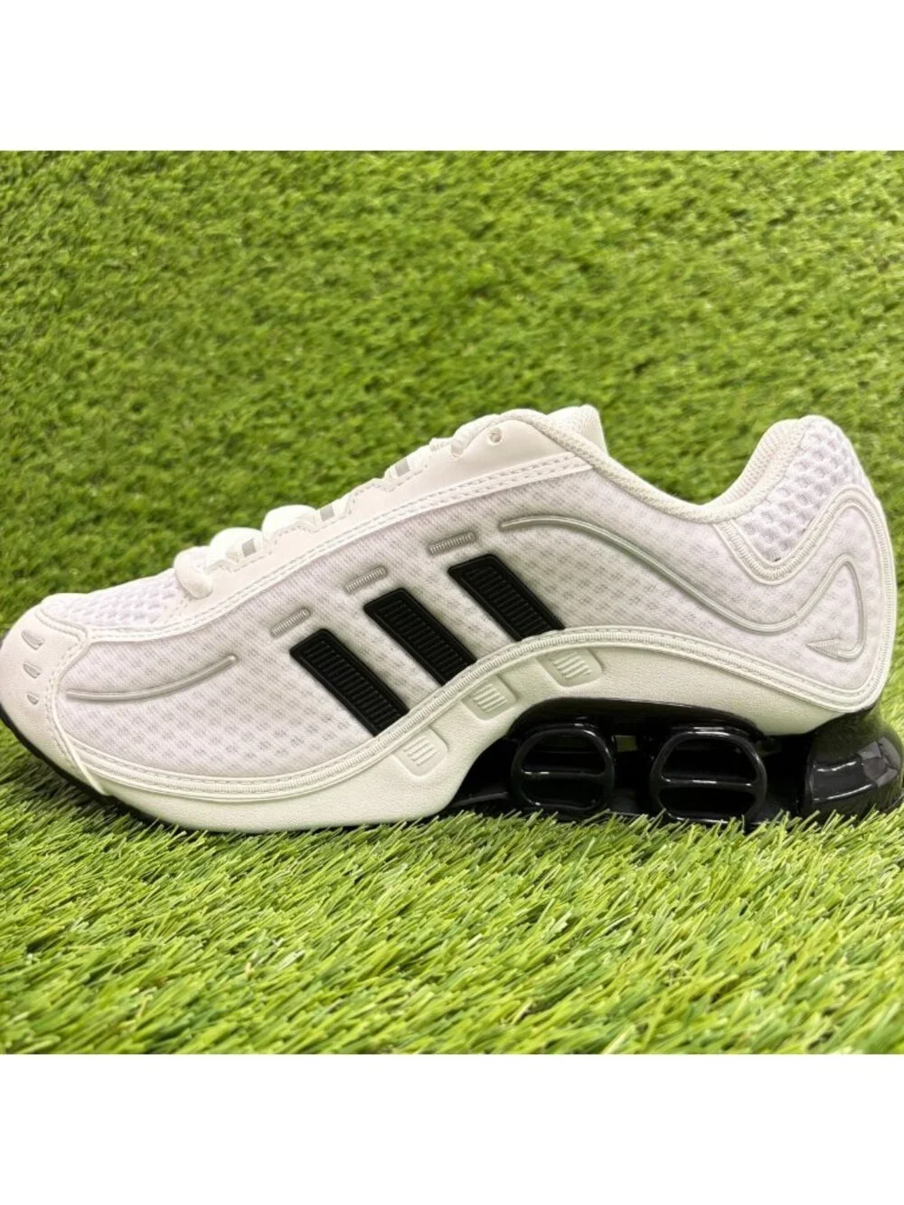 Adidas Megaride 01 Mens Size 8.5 White Black Athletic Running Shoes Sneakers